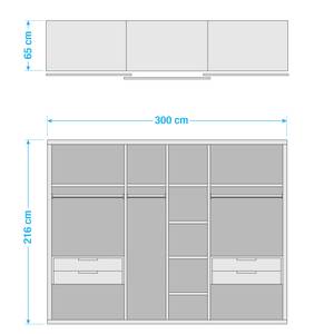 Schwebetürenschrank Bianco Premium Breite: 300 cm