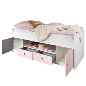 Bed met opbergruimte Cindy Wit - Plaatmateriaal - 204 x 74 x 95 cm