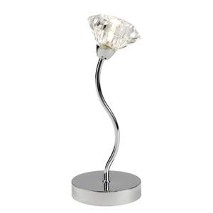 Tafellamp Sierra kristalglas/staal - 1 lichtbron - Zilver