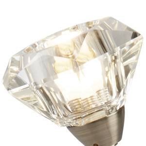 Lampe Sierra Verre cristallin / Acier - 1 ampoule - Laiton