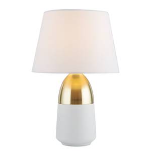 Lampe Touch II Tissu mélangé / Acier - 1 ampoule - Blanc