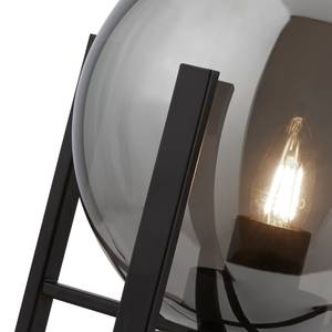 Tafellamp Amsterdam II rookglas/staal - 1 lichtbron
