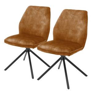 Gestoffeerde stoelen Oaklawn (set van 2) Kerriegeel