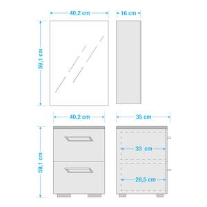 Salle de bain Carlos I (2 éléments) Anthracite