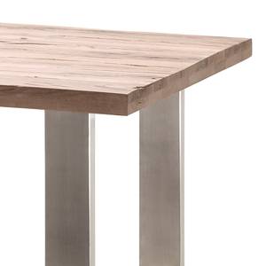 Tavolo bar Carver Quercia sbiancato - 160 x 100 cm - Argento