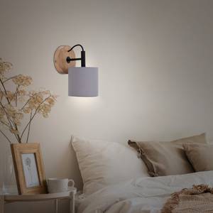 Wandlamp Rhon textielmix/ijzer - 1 lichtbron