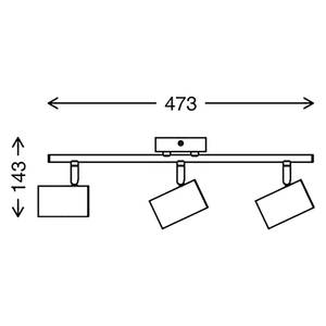 Plafonnier Muritz Fer - 3 ampoules