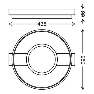 LED-plafondlamp Frame polycarbonaat - 1 lichtbron