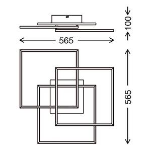 LED-Deckenleuchte  Frame Polycarbonat / Eisen - 1-flammig