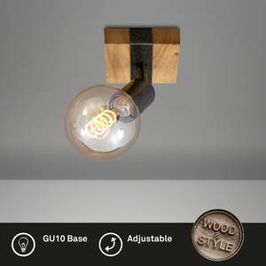 Plafondlamp Wood Basic ijzer - 1 lichtbron