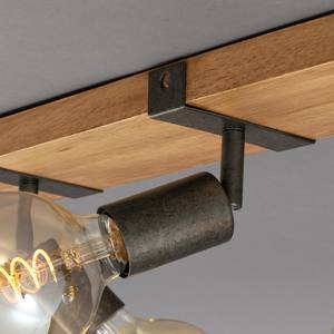 Plafondlamp Wood Basic ijzer - 3 lichtbronnen