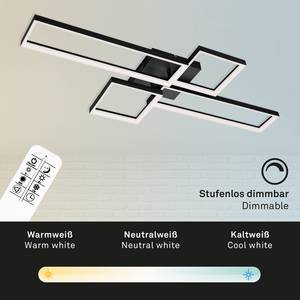 LED-plafondlamp Frame polycarbonaat/ijzer - 1 lichtbron