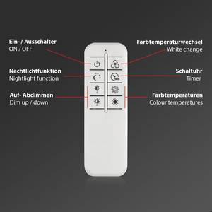 LED-plafondlamp Frame polycarbonaat/ijzer - 1 lichtbron