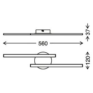 LED-Deckenleuchte  Go Polycarbonat / Eisen - 2-flammig