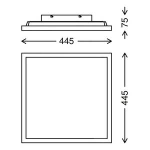 Plafonnier Christa Polycarbonate / Fer - 1 ampoule