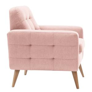 Fauteuil Cropwell geweven stof - Geweven stof Ramse: Roza