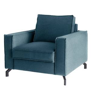 Fauteuil Gilford Tissu - Tissu Cavo: Bleu marine