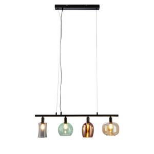 Hanglamp Telesto transparant glas/ijzer - 4 lichtbronnen