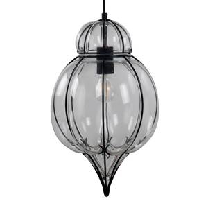 Hanglamp Midi transparant glas/staal - 1 lichtbron