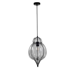 Hanglamp Midi transparant glas/staal - 1 lichtbron