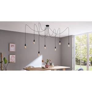 Hanglamp Neordic Ketil aluminium - Zwart - Aantal lichtbronnen: 7