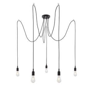 Hanglamp Neordic Ketil silicone - 1 lichtbron - Zwart - Aantal lichtbronnen: 5