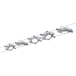 LED-kabelsysteem MacLED acrylglas / aluminium - 5 lichtbronnen