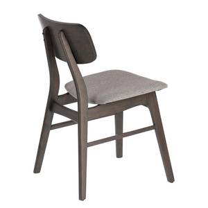 Chaises Varkaus III (lot de 2) Tissu / Placage en frêne et hévéa massif - gris clair / Frêne foncé