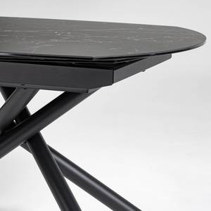 Table extensible Yerres Imitation marbre noir