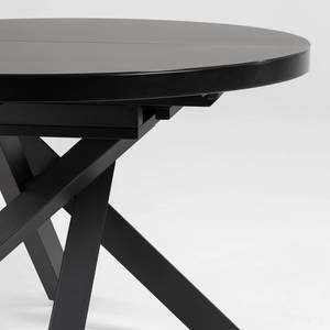 Eettafel Vouzon (met uitschuiffunctie) - Zwart glas