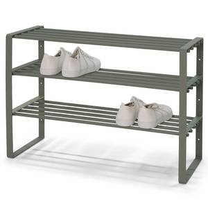 Schoenenkast Welbeck II metaal - Mintgrijs - Breedte: 70 cm