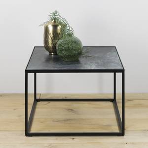 Table basse Midford II Pierre / Métal - Anthracite / Noir