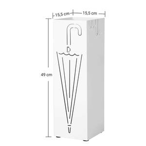Schirmständer Holywell Metall - Weiß