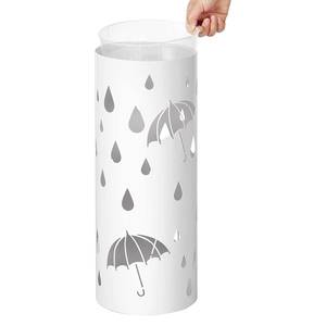 Porte-parapluie Boonville I Métal - Blanc