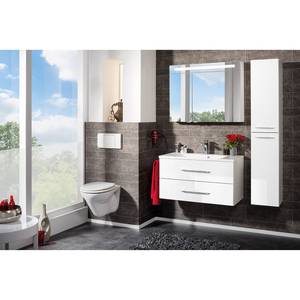 Armoire de toilette Clever I Blanc - Bois manufacturé - 90 x 71 x 16 cm