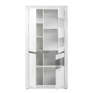 Vitrine Cape Ann I Blanc brillant / Blanc mat