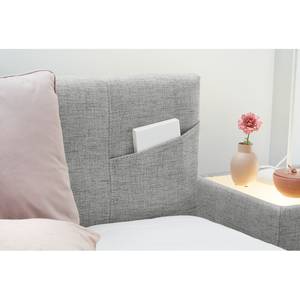 Letto boxspring Dresher Color grigio chiaro - 140 x 200cm