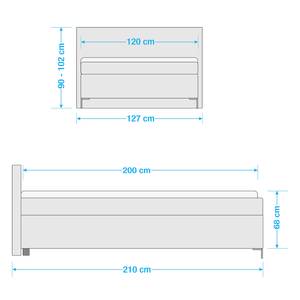 Boxspring Dresher Roze - 120 x 200cm