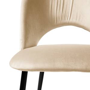 Chaise capitonnée Salome Crème - 1 chaise