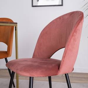 Chaise capitonnée Salome Rose vieilli - 1 chaise