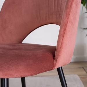 Chaise capitonnée Salome Rose vieilli - 1 chaise