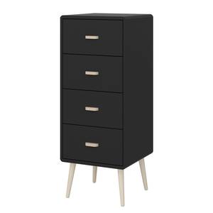 Commode Mino II Noir / Chêne