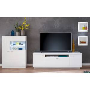 Meubles TV muraux Turville II ( 4 élém.) Blanc brillant / Blanc mat