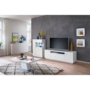 Meubles TV muraux Turville II ( 4 élém.) Blanc brillant / Blanc mat