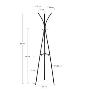 Garderobenständer Eastown Metall - Schwarz