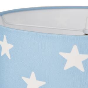 Pendelleuchte Stars Baumwollstoff / Edelstahl - 1-flammig - Babyblau