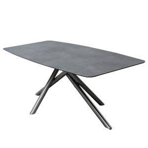 Table de jardin Alano Acier inoxydable / Matière plastique - Gris