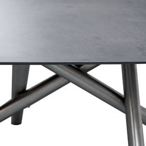 Tavolo da giardino Alano Grigio - Metallo - Materiale sintetico - 200 x 75 x 92 cm