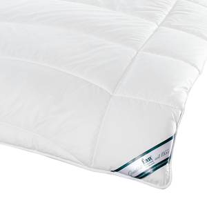 Duo-Steppbett Klima Active Plus Baumwolle / Polyester - Weiß - 155 x 220 cm