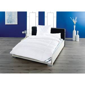 Steppbett Klima Active Plus Baumwolle / Polyester - Weiß - 155 x 220 cm